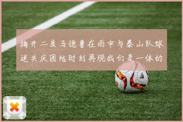 梅开二度马德鲁在雨中与泰山队球迷共庆团结时刻再现我们是一体的精神